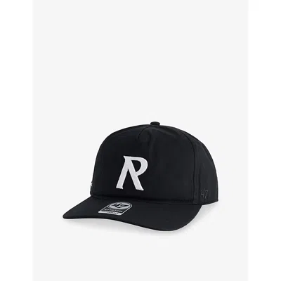 Represent Mens  Embroidered-logo Cotton Baseball Cap In Jet Black