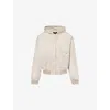 Represent Mens Beige Hooded Padded Stretch-cotton Jacket In Neutral