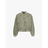 Represent Mens Khaki Inset Buttoned-pockets Relaxed-fit Cotton Jacket In Khaki