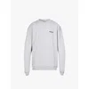 Represent Mens Ash Grey Black Owners' Club Graphic-print Relaxed-fit Cotton-jersey Sweatshirt Xs