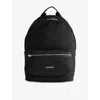 Represent Mens Black Script Hardware Nylon Backpack In Black