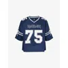 Represent X Iron Maiden Anniversary Number 75 Star-embellished Jersey In Blue