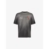 Represent Mens  X Guns N' Roses Exclusive Tour Graphic Cotton-jersey T-shirt Stained Black Xs In Black
