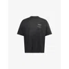Represent Revere Manor Black T-shirt With Logo Lettering On The Front And Maxi Print On The Rear In Cotton Jer In Black