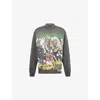 Represent Mens Sunfade Grey  X Iron Maiden Relaxed-fit Cotton T-shirt In Gray