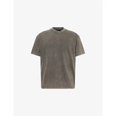 Represent Mens Initial Oversized Cotton T-shirt Vintage Grey Xxl In Gray