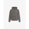 Represent Grey Sweatshirt With Logo Print On Front And Back And Faded Effect In Cotton Man In Gray