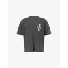 Represent Mens Vintage Grey The Viper Dice Graphic-print Cotton T-shirt In Gray