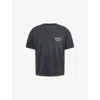 Represent T-shirt Duality Tee With Round Neck And Short Sleeves In Black Cotton Unisex In Black
