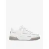 Represent Mens White/oth Studio Panelled Leather Mid-top Trainers Eur 43.5 / 9.5 Uk In White/oth