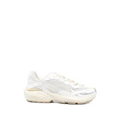 Represent Mesh And Perforated Sneakers In White