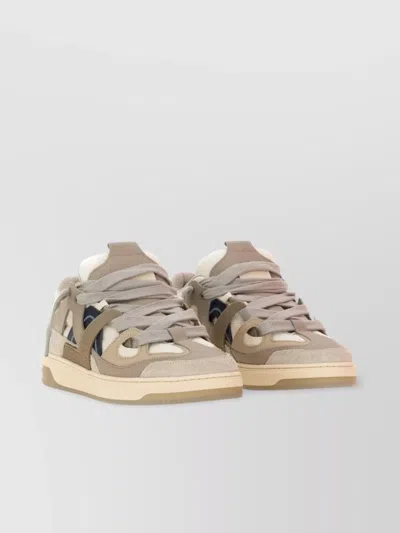 Represent Mesh And Suede Rubber Sole Sneaker In White