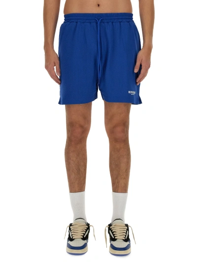 Represent Nylon Bermuda Shorts In Blue