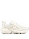 Represent Mens Beige Fashion Runner Mesh And Leather Low-top Trainers In Neutral
