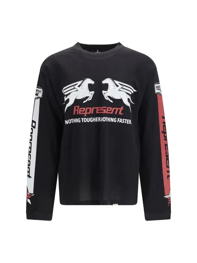 REPRESENT MESH PEGASUS LONG SLEEVE T-SHIRT