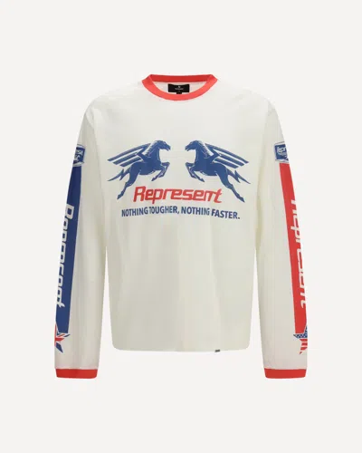 REPRESENT MESH PEGASUS LONG SLEEVE T-SHIRT