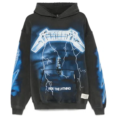 Represent Metallica Ride The Lightning Sweatshirt In Gray