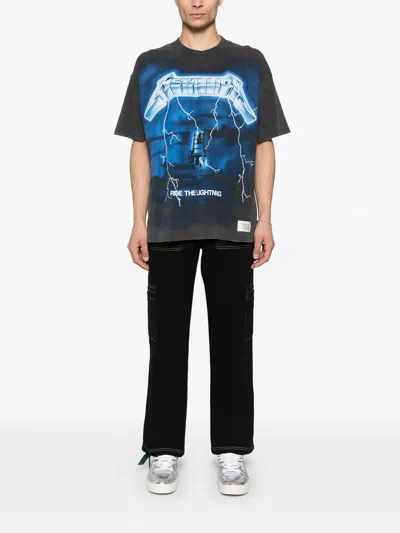 Represent Metallica Ride The Lightning Tee In Black