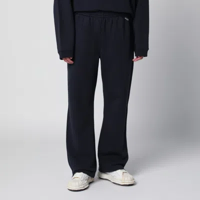 Represent Midnight Blue Cotton Jogging Trousers In Black