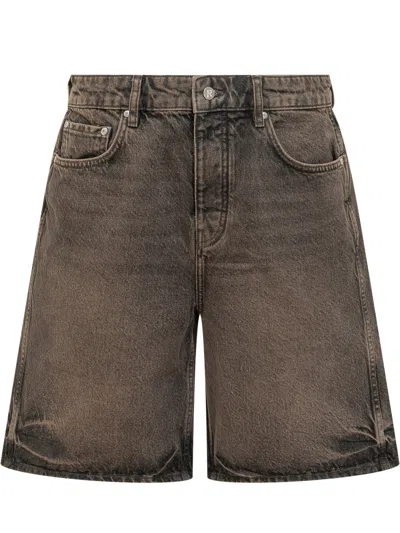 Represent Mini Cargo Shorts With Five Pockets In Bark