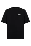Represent Mini Embroidered Logo Crew Neck Short-sleeve T-shirt In Black