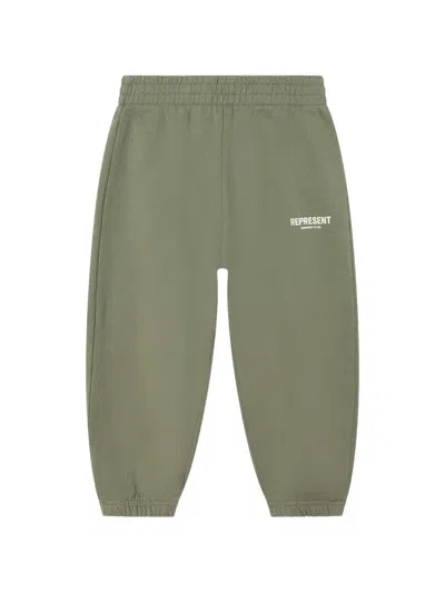 Represent Mini Kids' Mini Owners' Club Track Pants In Green