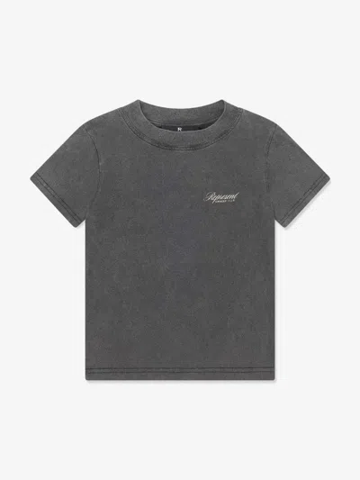 Represent Mini Kids' Owners' Club Logo-print T-shirt In Gray