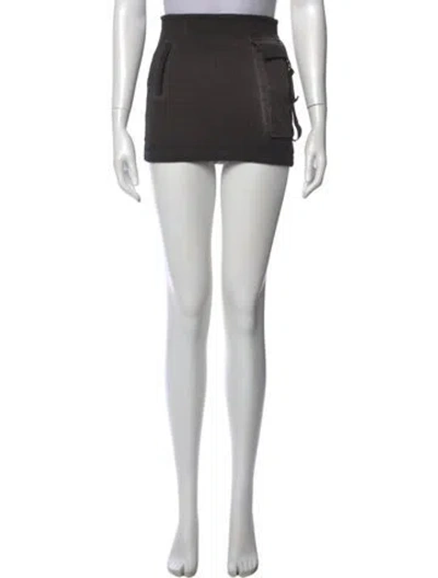 Pre-owned Represent Mini Skirt In Gray