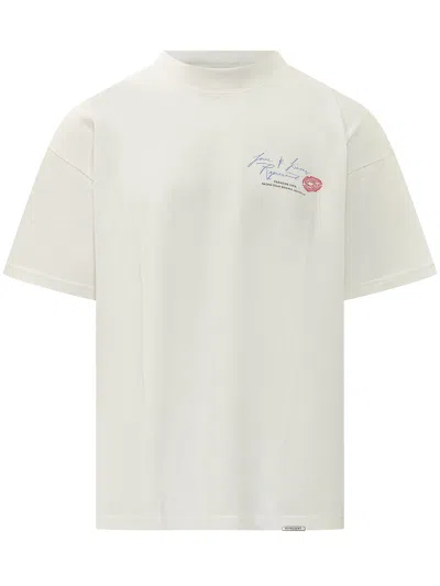 Represent Mini T-shirt Love Kisses In Flat White