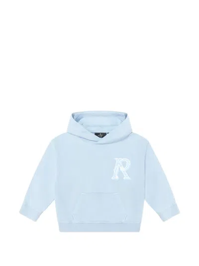Represent Mini Babies' Western Initial Hoodie In Blue