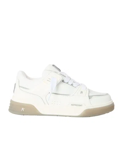 Represent Minimal Lowtop Sneakers In White