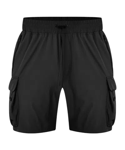 Represent Minimalist Black Cargo Shorts
