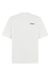 Represent Minimalist Cotton Short-sleeve T-shirt With Small Side Print In White