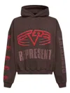 Represent Reversible Living Legacy Tour Sweatshirt In Black In Brown