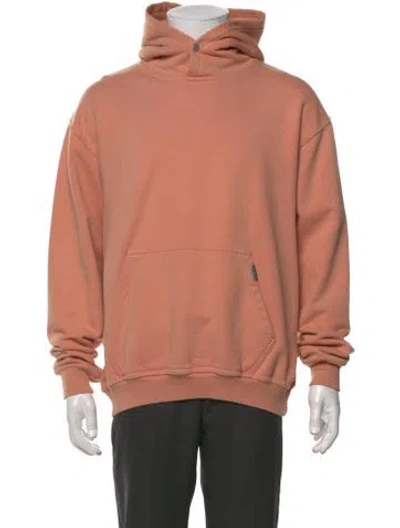 Pre-owned Represent Mock Neck Long Sleeve Hoodie In Pink
