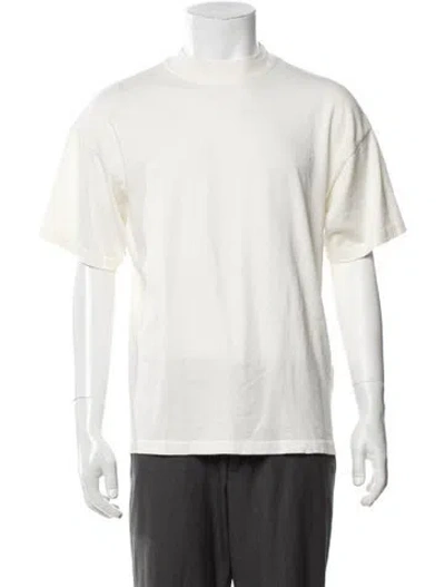 Pre-owned Represent Mock Neck Short Sleeve T-shirt In Neutrals