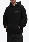 Represent Black Hoodie With Logo Lettering Detail On The Front And Maxi Logo Print On The Rear In Cotton Man In Black