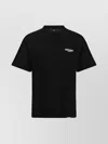 Represent Black Crewneck T-shirt With With Front And Back Owners Club Print In Cotton Man