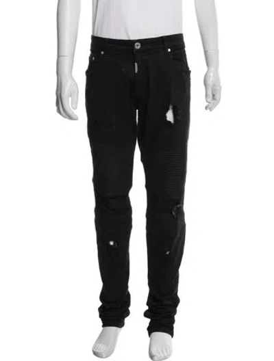 Pre-owned Represent Moto Pants In Black