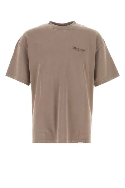 Represent Mud Cotton  Owners Club T Shirt In Brown