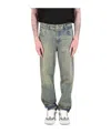 Represent Multi-pocket Denim Trousers In Gray