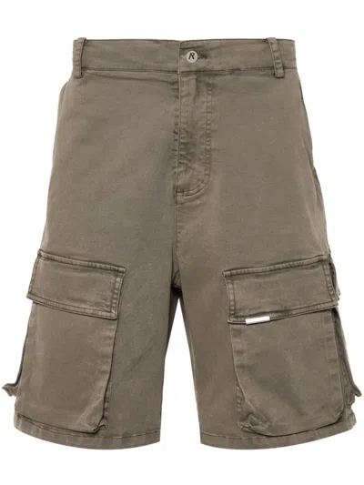 Represent Multi-pockets Cargo Shorts In Green