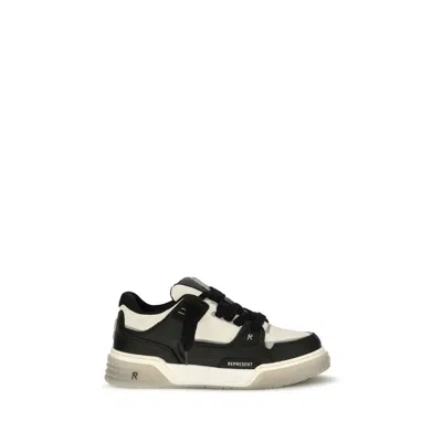 Represent Multicolor Calf Leather Bos Taurus Chunky Sneakers In Black