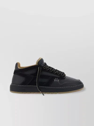 Represent Multicolored Calfskin Low-top Sneakers In Black
