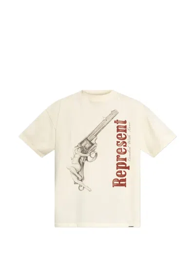 Represent Loaded With Love Crew Neck T-shirt In White