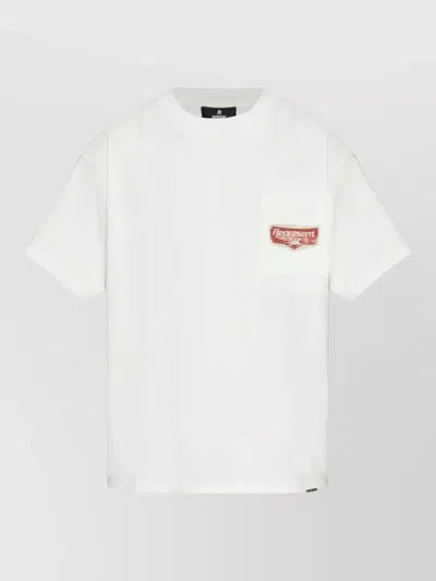 Represent Nothing Faster Graphic Pocket Crew T Shirt In White