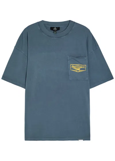 Represent Nothing Faster Printed Cotton T-shirt In Purple