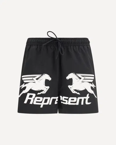 Represent Nothing Faster Swim Short In Black