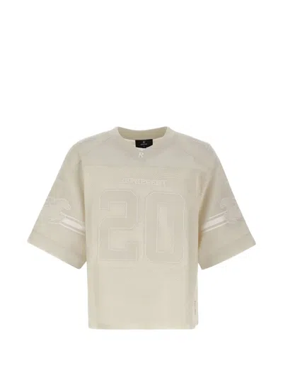 Represent Number Appliqué Polo Shirt In Neutral