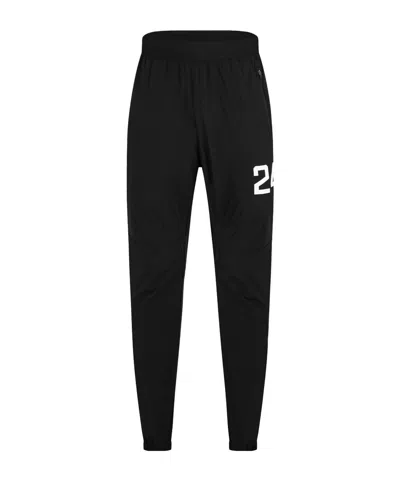 Represent Numberprinted Cuffed Sports Trousers In Black